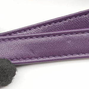 Pre-owned Prada Padded Nappa triangle Purple lambskin 1BA315 shoulderbag | stylenewstar