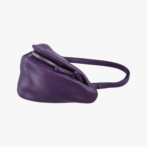 Pre-owned Prada Padded Nappa triangle Purple lambskin 1BA315 shoulderbag | stylenewstar