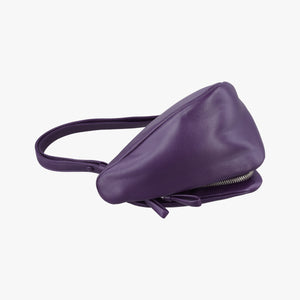 Pre-owned Prada Padded Nappa triangle Purple lambskin 1BA315 shoulderbag | stylenewstar