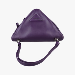 Pre-owned Prada Padded Nappa triangle Purple lambskin 1BA315 shoulderbag | stylenewstar