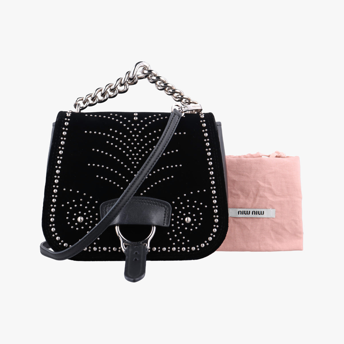 Vintage Miu Miu Dahlia Black velvet  shoulderbag | stylenewstar