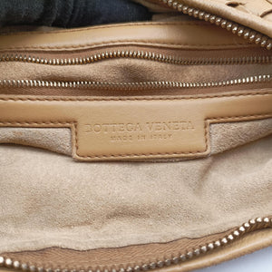 Pre-owned Bottega Veneta Intrecciato Beige lambskin  shoulderbag | stylenewstar