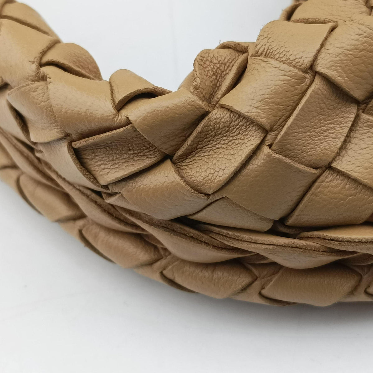 Pre-owned Bottega Veneta Intrecciato Beige lambskin  shoulderbag | stylenewstar