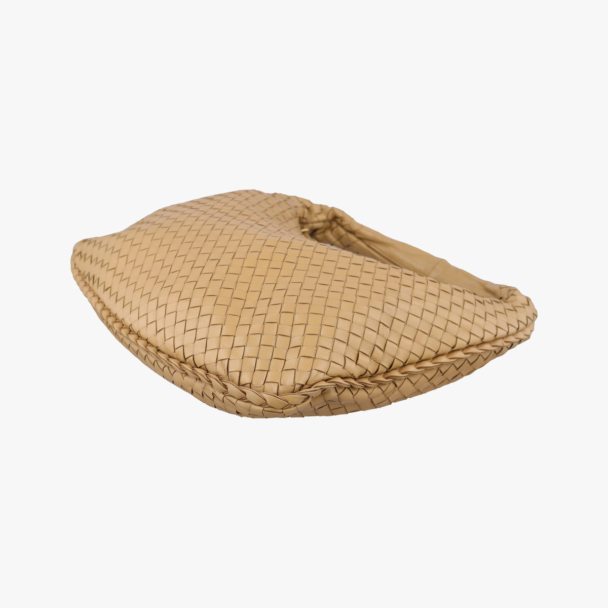 Pre-owned Bottega Veneta Intrecciato Beige lambskin  shoulderbag | stylenewstar