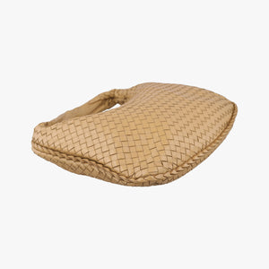 Pre-owned Bottega Veneta Intrecciato Beige lambskin  shoulderbag | stylenewstar