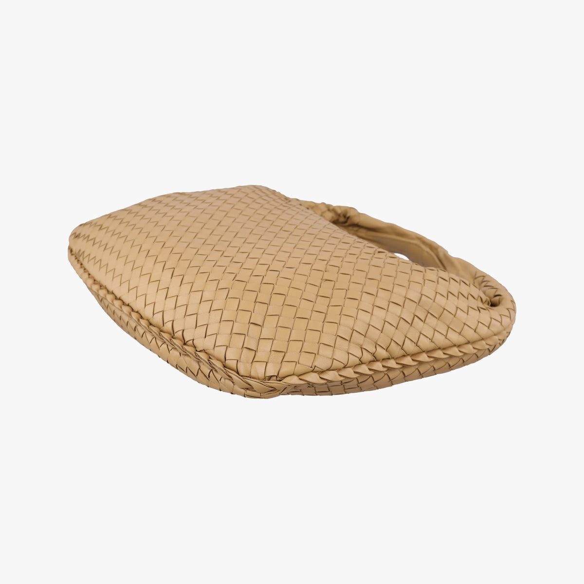Pre-owned Bottega Veneta Intrecciato Beige lambskin  shoulderbag | stylenewstar