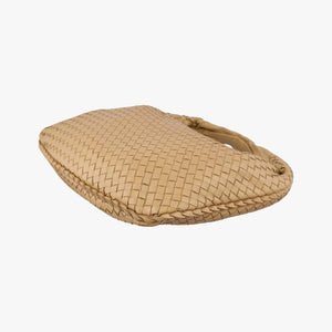 Pre-owned Bottega Veneta Intrecciato Beige lambskin  shoulderbag | stylenewstar