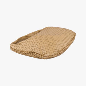 Pre-owned Bottega Veneta Intrecciato Beige lambskin  shoulderbag | stylenewstar
