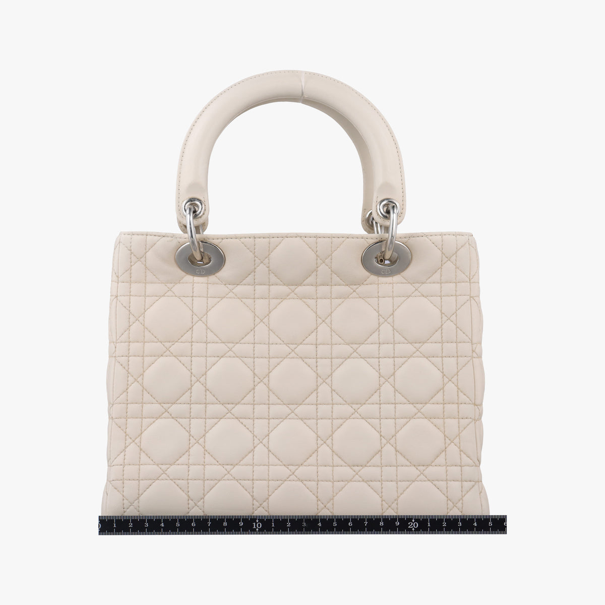 Secondhand Christian Dior Lady Dior Beige lambskin  shoulderbag | stylenewstar