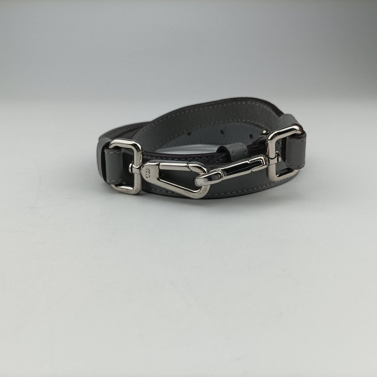 Secondhand Christian Dior Diorissimo Pink×gray Leather  shoulderbag | stylenewstar