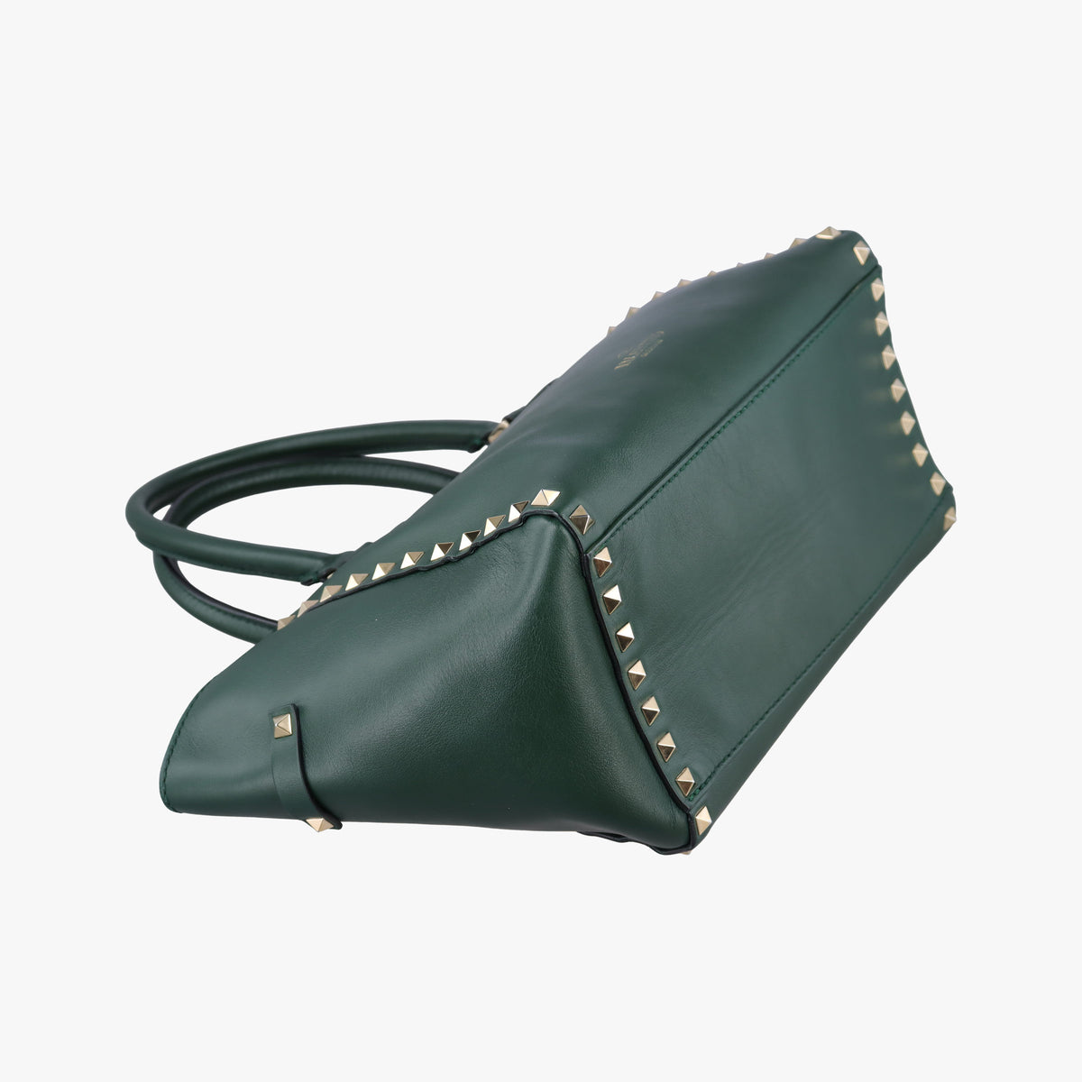Vintage Valentino Rockstud Green Leather  shoulderbag | stylenewstar
