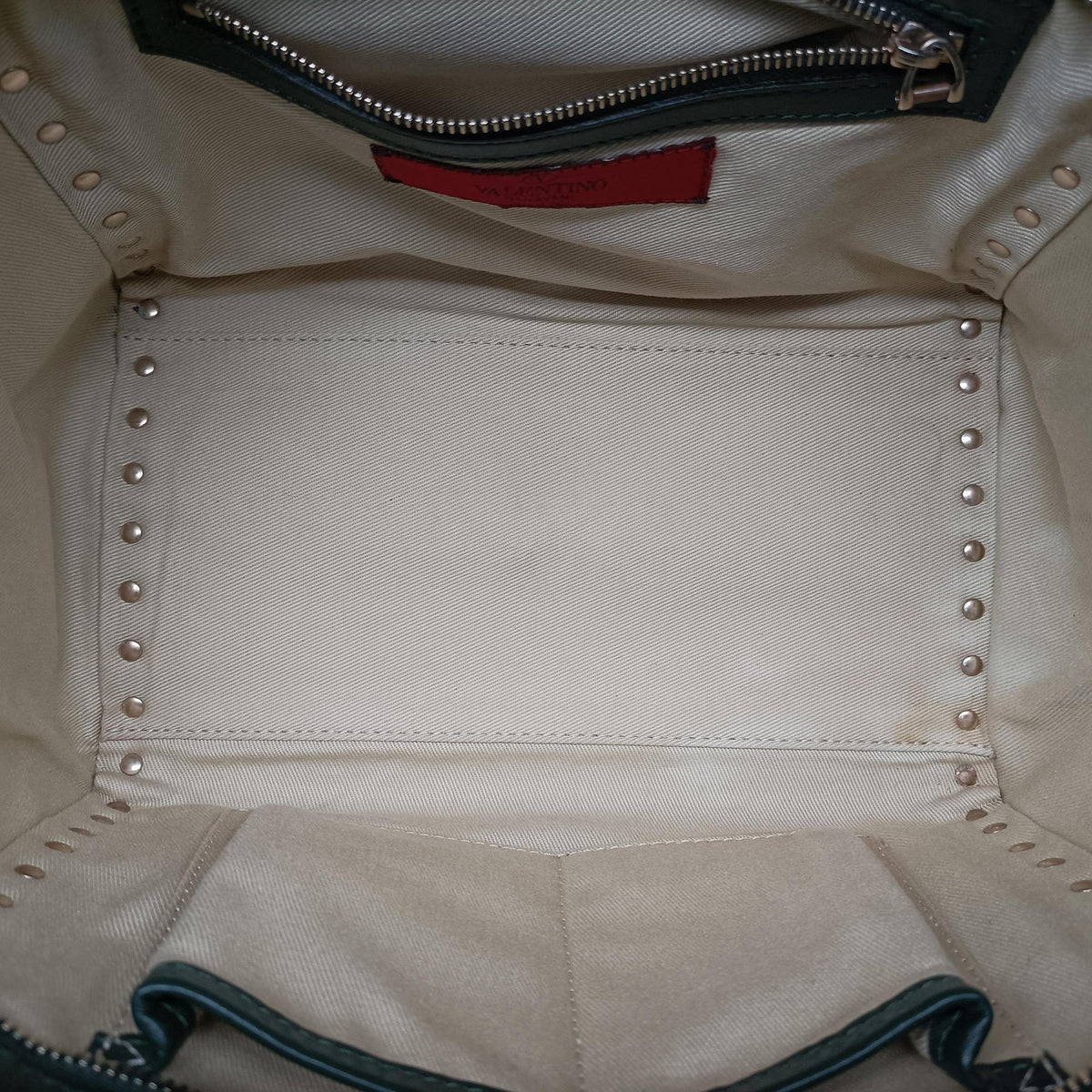 Vintage Valentino Rockstud Green Leather  shoulderbag | stylenewstar