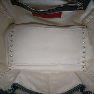 Vintage Valentino Rockstud Green Leather  shoulderbag | stylenewstar