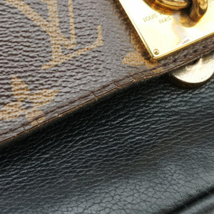 Pre-owned Louis Vuitton MARIGNAN brown×black Monogram Canvas×calf leather M44259 shoulderbag | stylenewstar
