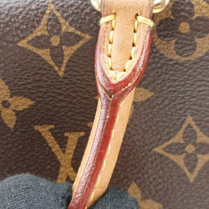 Pre-owned Louis Vuitton MARIGNAN brown×black Monogram Canvas×calf leather M44259 shoulderbag | stylenewstar