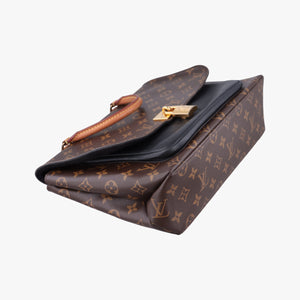 Pre-owned Louis Vuitton MARIGNAN brown×black Monogram Canvas×calf leather M44259 shoulderbag | stylenewstar