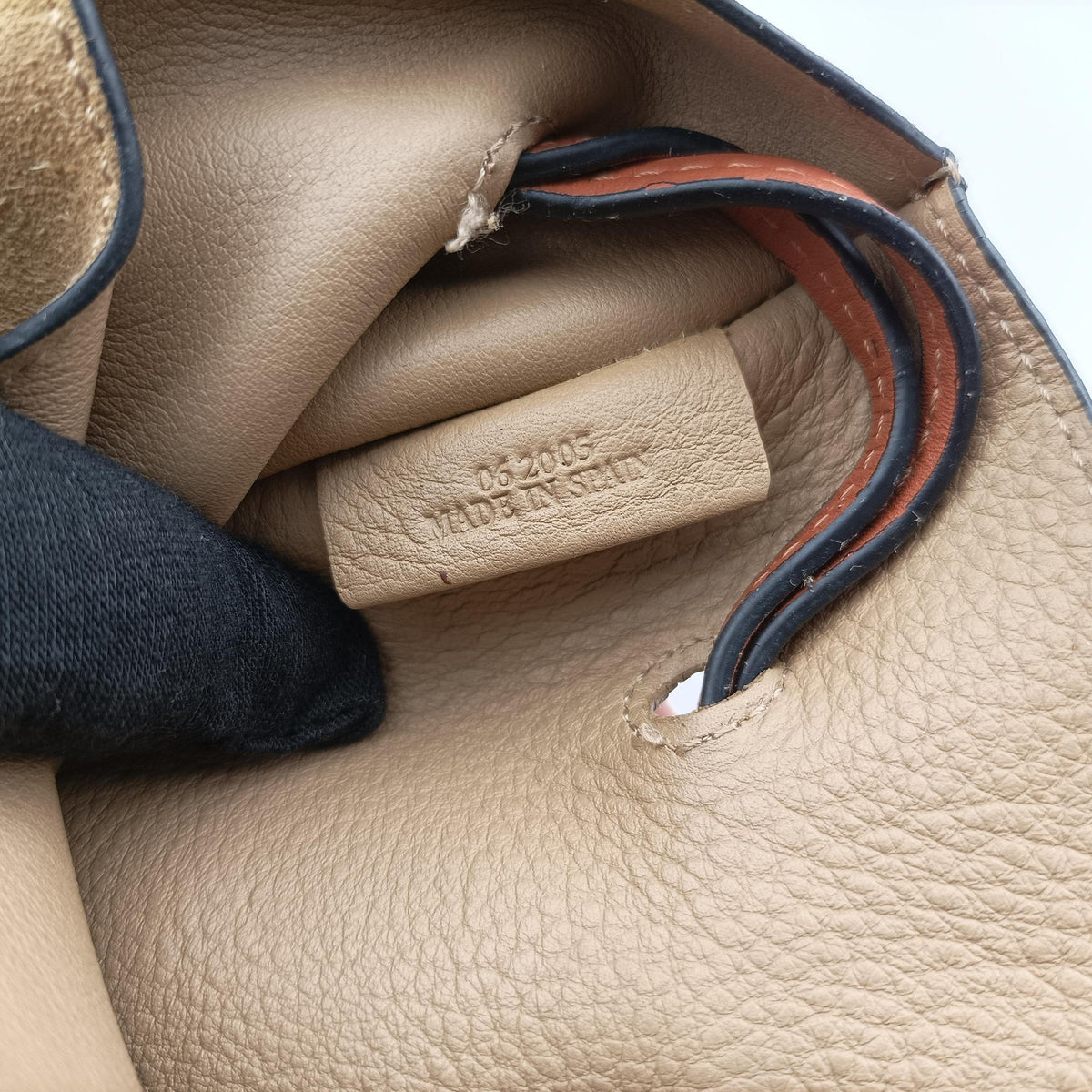 Pre-owned Loewe Horseshoe Brown x Beige Suede x Leather  shoulderbag | stylenewstar