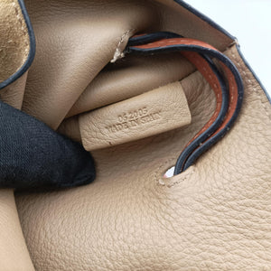 Pre-owned Loewe Horseshoe Brown x Beige Suede x Leather  shoulderbag | stylenewstar