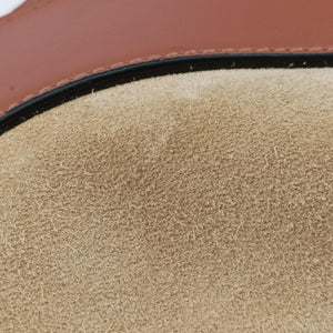 Pre-owned Loewe Horseshoe Brown x Beige Suede x Leather  shoulderbag | stylenewstar