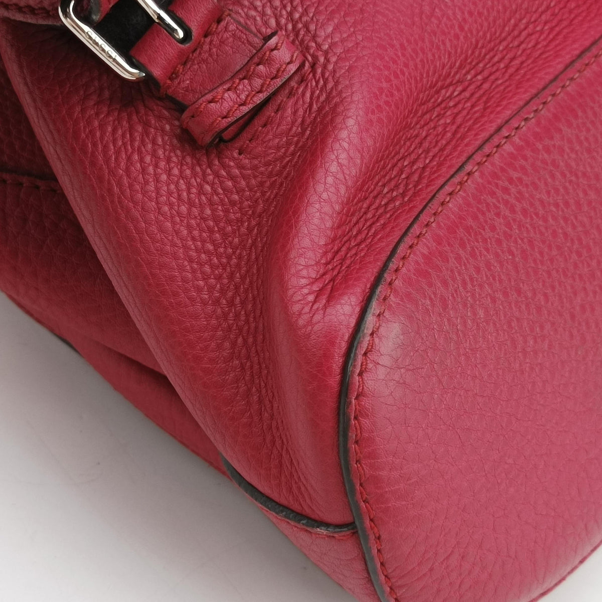Secondhand Gucci Bamboo fringe tassel Red Leather 370833 backpack/rucksack | stylenewstar