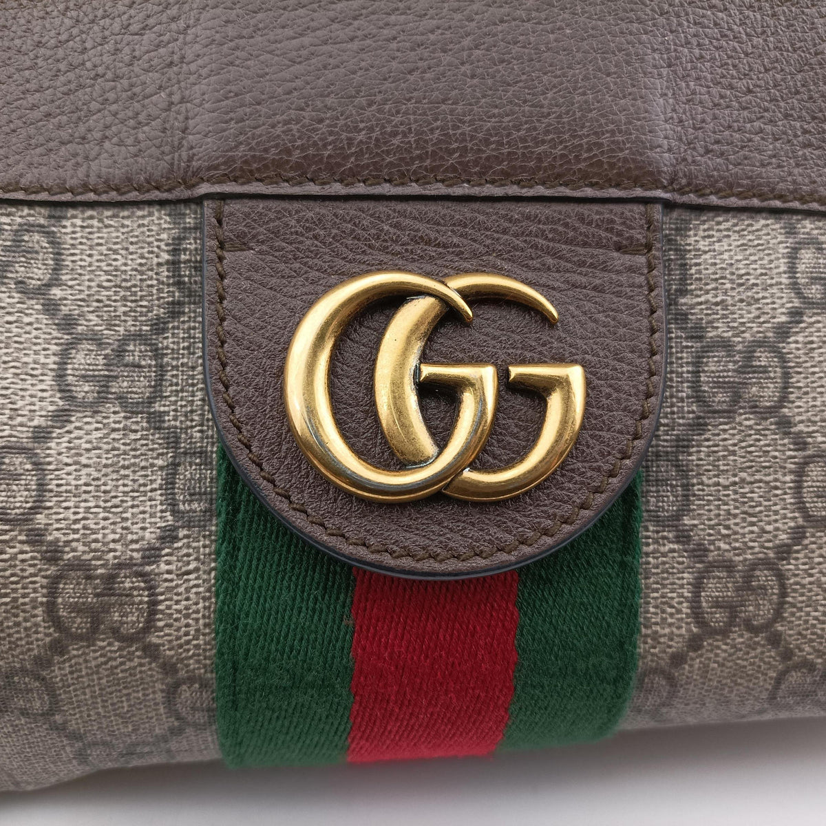 Secondhand Gucci Ophidia Brown PVC coated canvas×Leather 519335 shoulderbag | stylenewstar