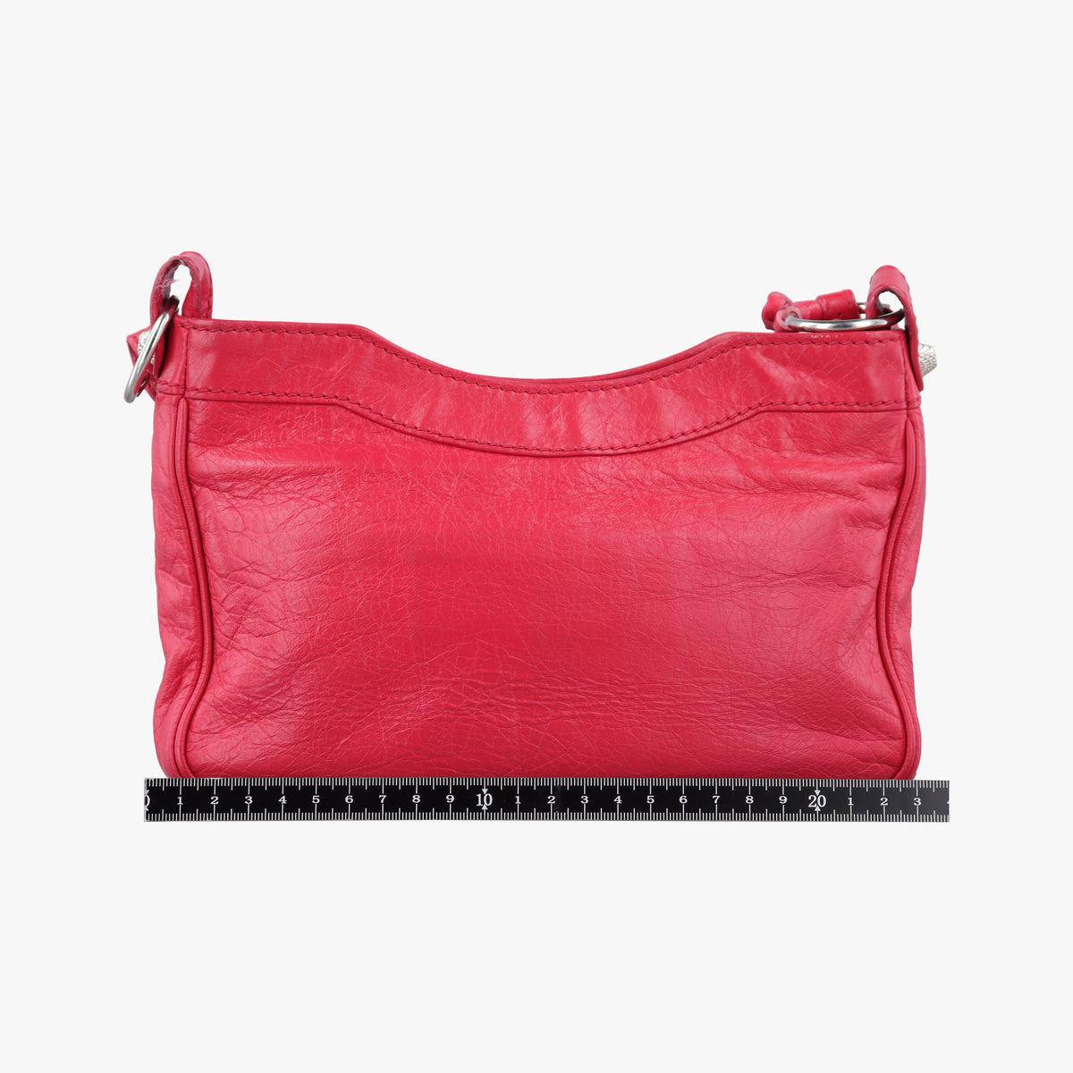 Pre-owned Balenciaga The Giant Hip Red lambskin  shoulderbag | stylenewstar