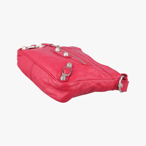 Pre-owned Balenciaga The Giant Hip Red lambskin  shoulderbag | stylenewstar