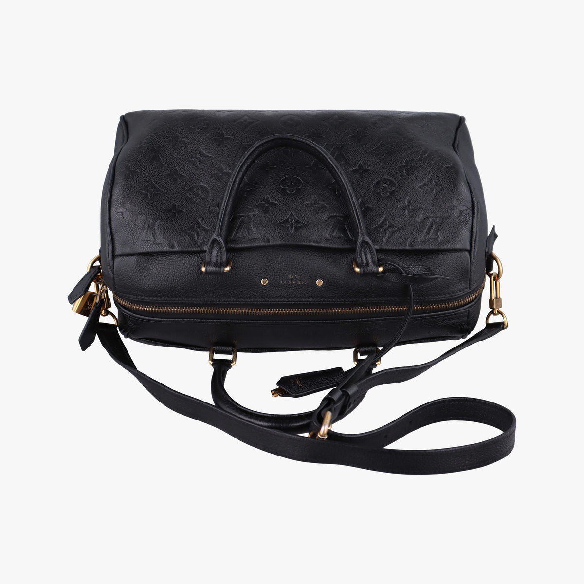 Vintage Louis Vuitton Speedy Bandouliere 30 NM Noir Monogram Empreinte M42406 shoulderbag | stylenewstar