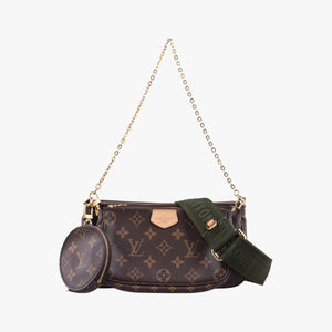 Vintage Louis Vuitton Multi Pochette Accessoir brown×khaki Monogram Canvas M44813 shoulderbag | stylenewstar