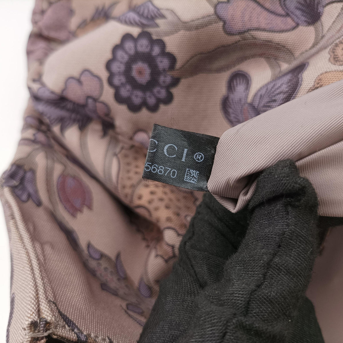 Pre-owned Gucci Floral Tote Purple canvas 341739 handbag | stylenewstar