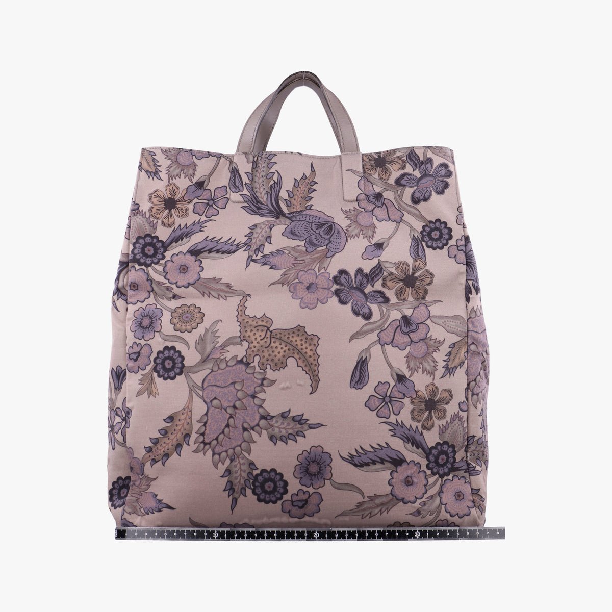 Pre-owned Gucci Floral Tote Purple canvas 341739 handbag | stylenewstar
