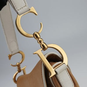 Pre-owned Christian Dior Saddle Beige Leather  handbag | stylenewstar