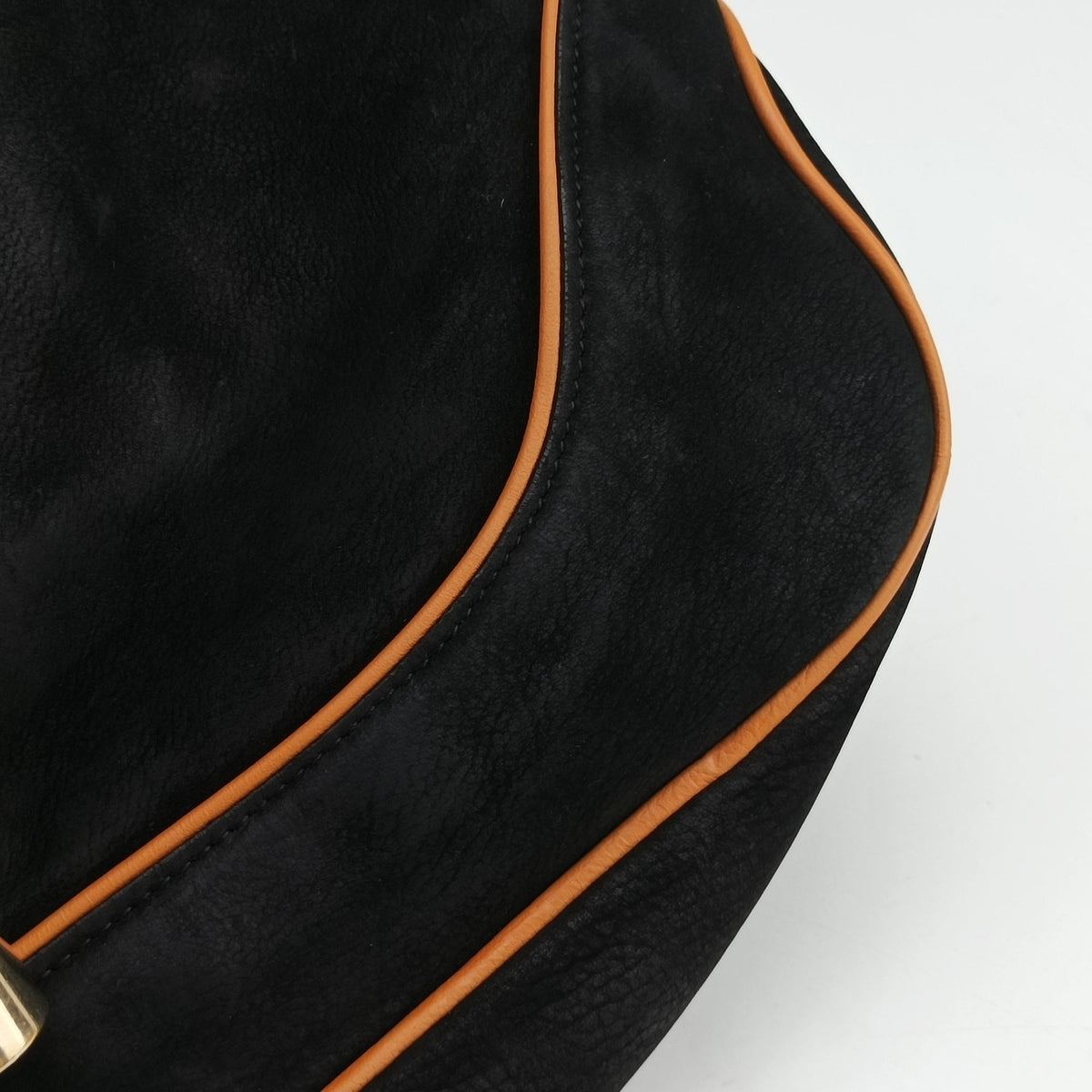 Pre-owned Gucci New Jackie Black Suede 277520 shoulderbag | stylenewstar
