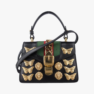 Secondhand Gucci Sylvie Black Leather 470270 shoulderbag | stylenewstar