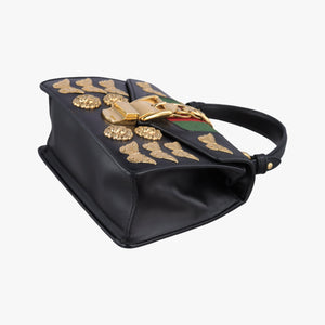 Secondhand Gucci Sylvie Black Leather 470270 shoulderbag | stylenewstar