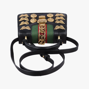 Secondhand Gucci Sylvie Black Leather 470270 shoulderbag | stylenewstar