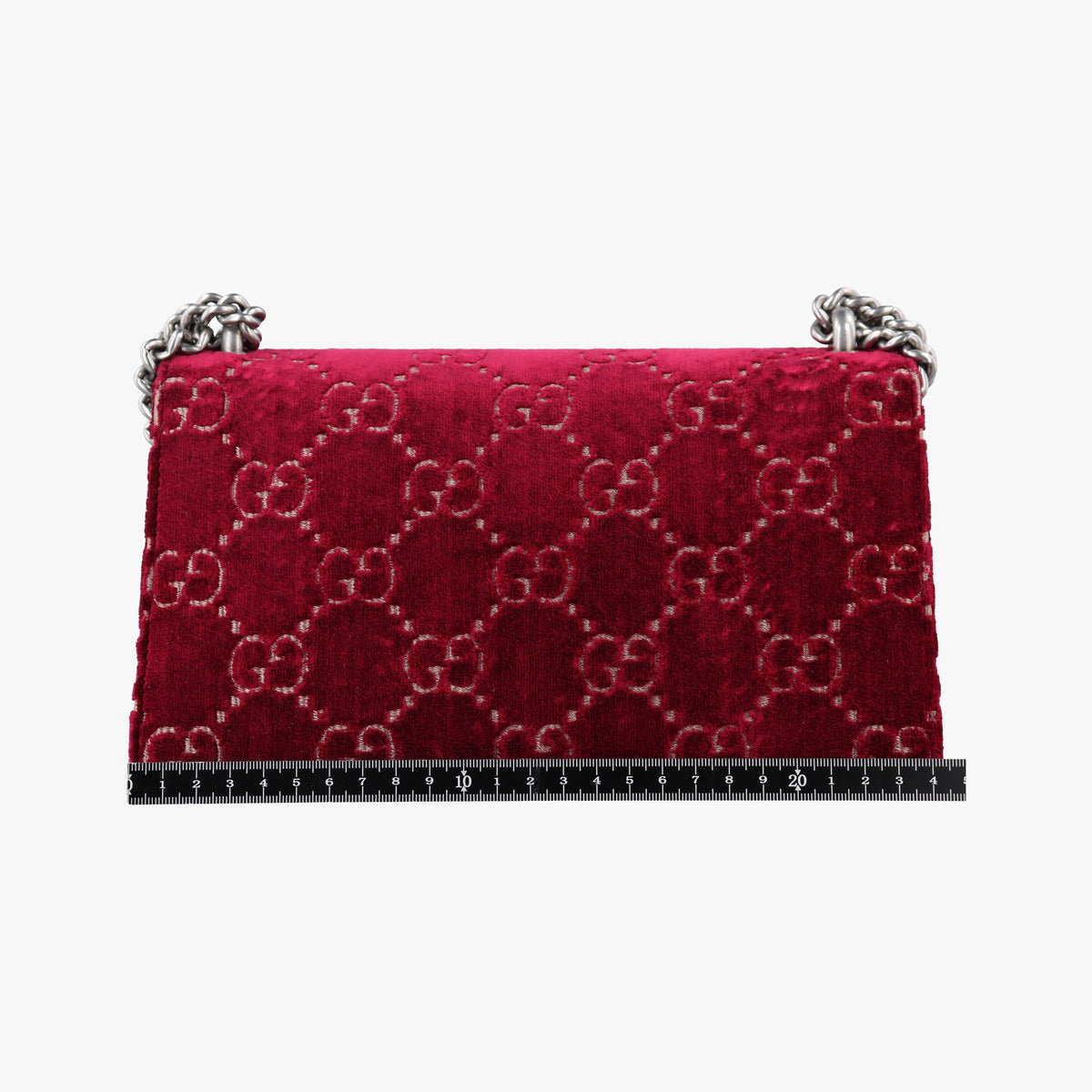 Pre-owned Gucci Dionysus Red velour 499623 shoulderbag | stylenewstar