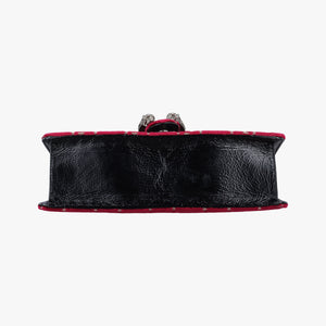 Pre-owned Gucci Dionysus Red velour 499623 shoulderbag | stylenewstar