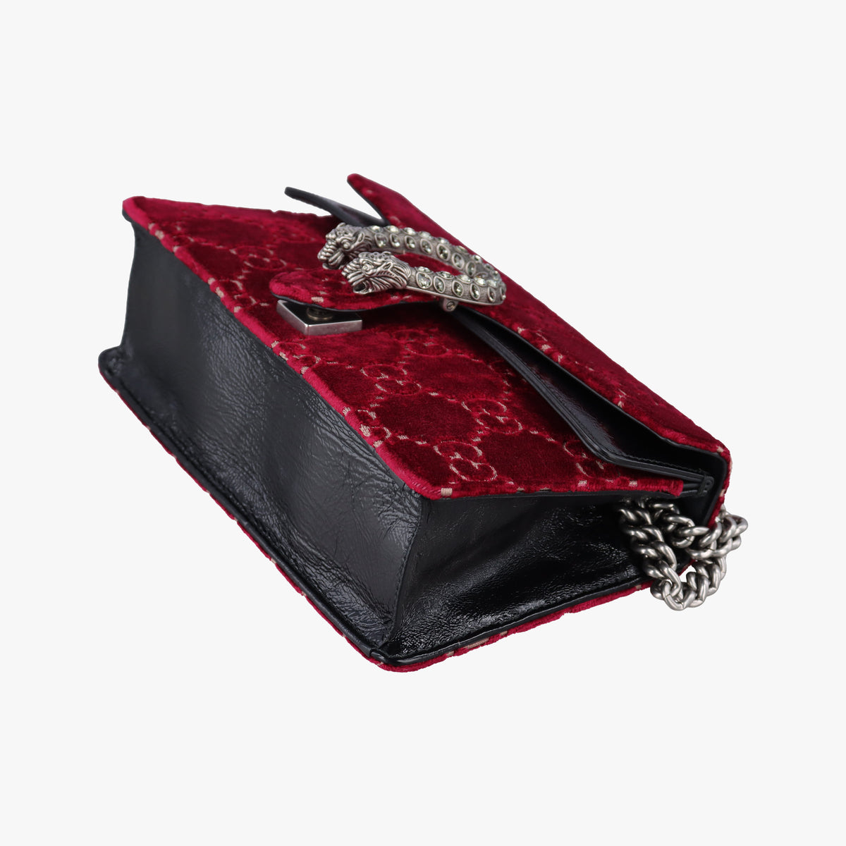 Pre-owned Gucci Dionysus Red velour 499623 shoulderbag | stylenewstar