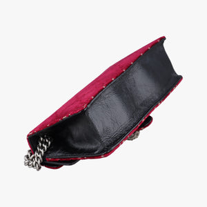 Pre-owned Gucci Dionysus Red velour 499623 shoulderbag | stylenewstar