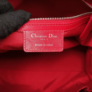 Pre-owned Christian Dior Granville Red lambskin  shoulderbag | stylenewstar