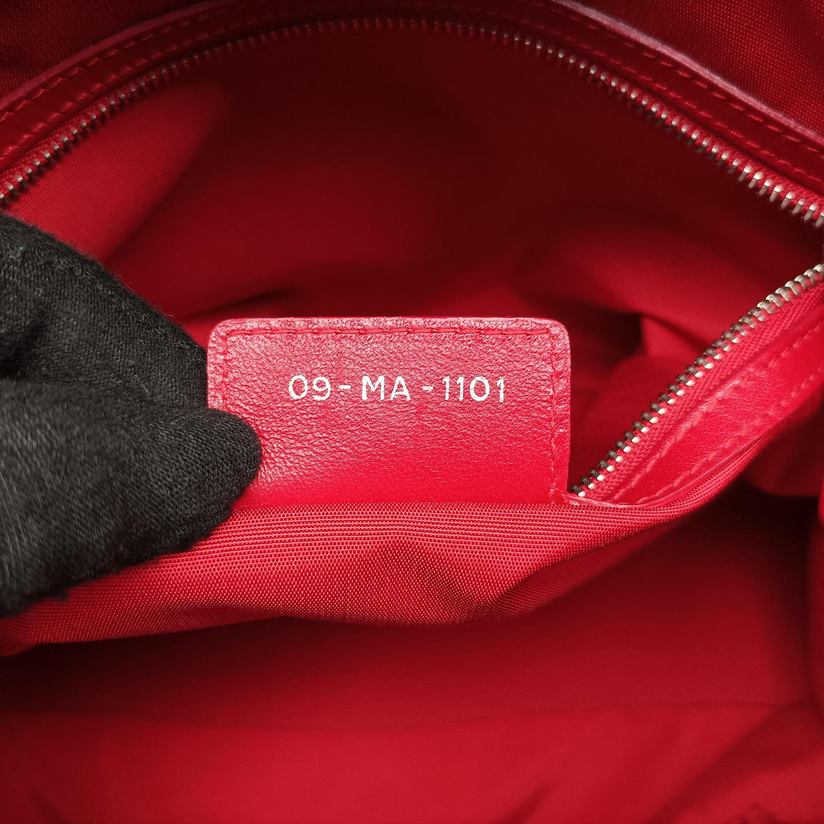 Pre-owned Christian Dior Granville Red lambskin  shoulderbag | stylenewstar