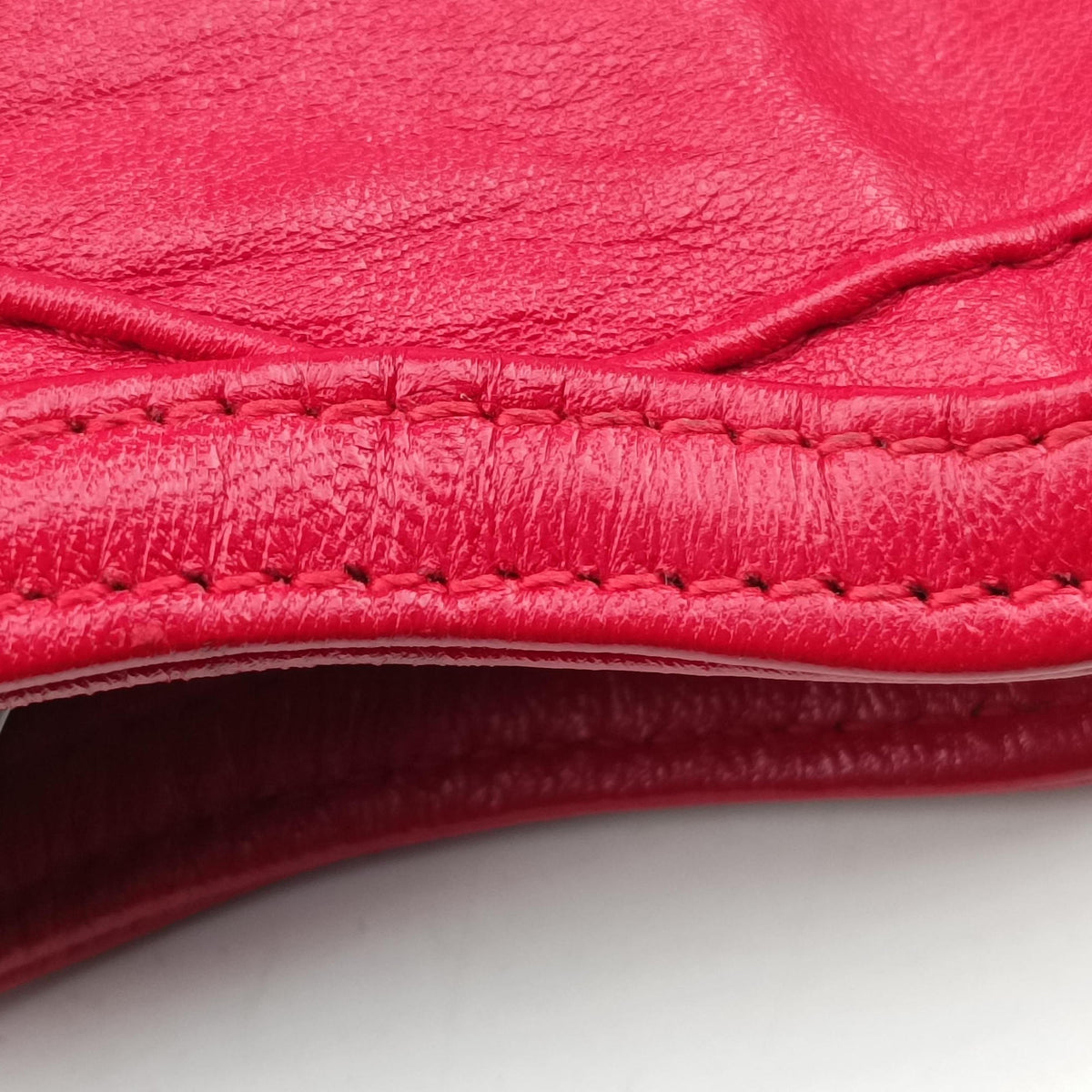 Pre-owned Christian Dior Granville Red lambskin  shoulderbag | stylenewstar