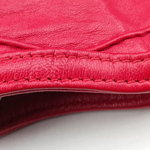 Pre-owned Christian Dior Granville Red lambskin  shoulderbag | stylenewstar