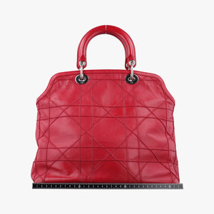 Pre-owned Christian Dior Granville Red lambskin  shoulderbag | stylenewstar