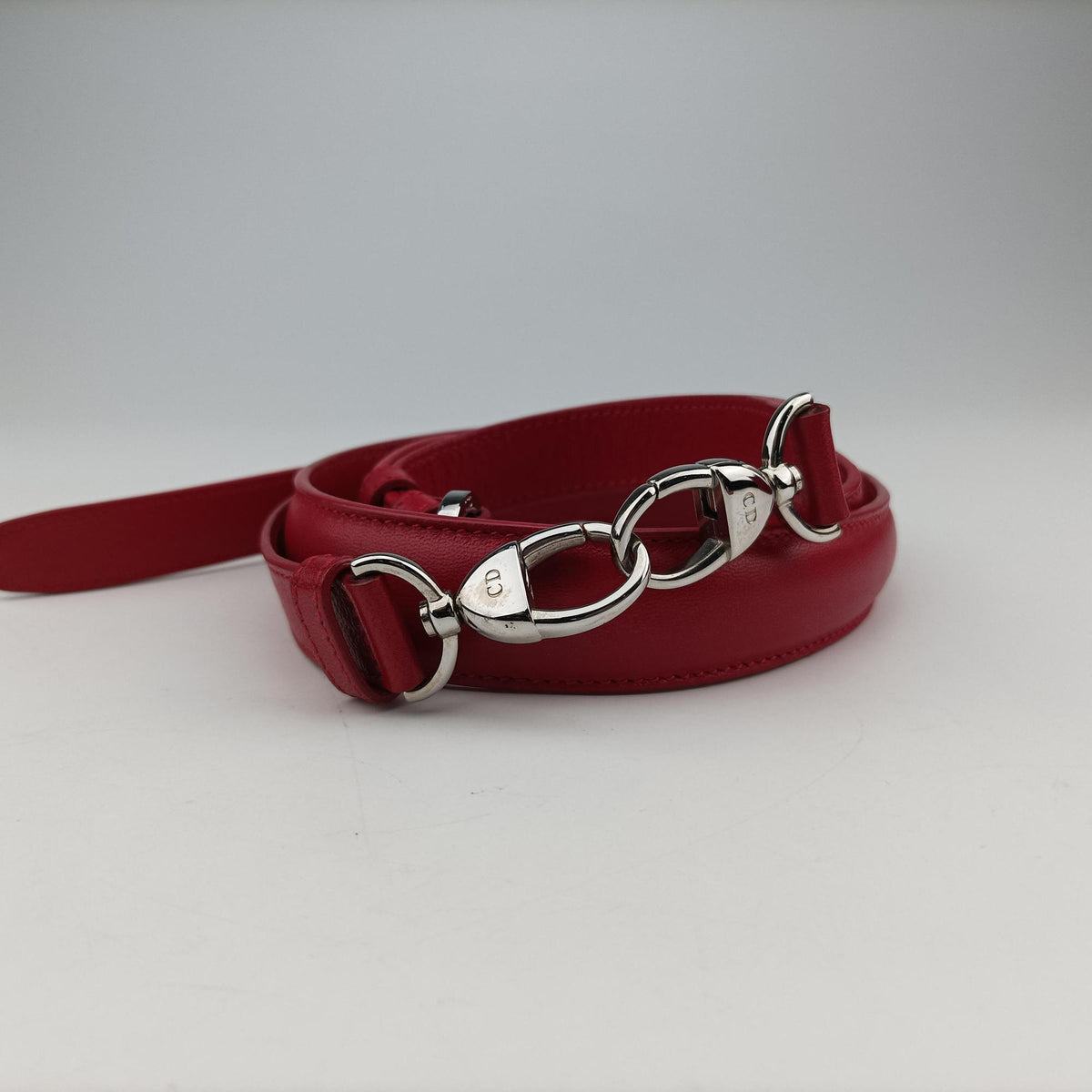 Pre-owned Christian Dior Granville Red lambskin  shoulderbag | stylenewstar