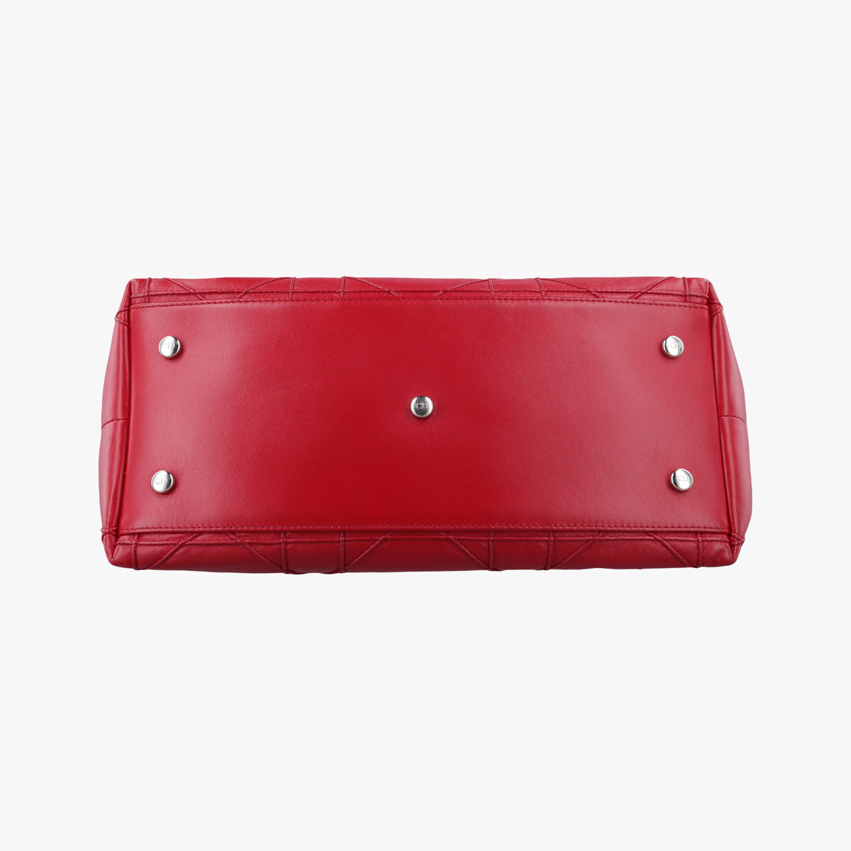 Pre-owned Christian Dior Granville Red lambskin  shoulderbag | stylenewstar