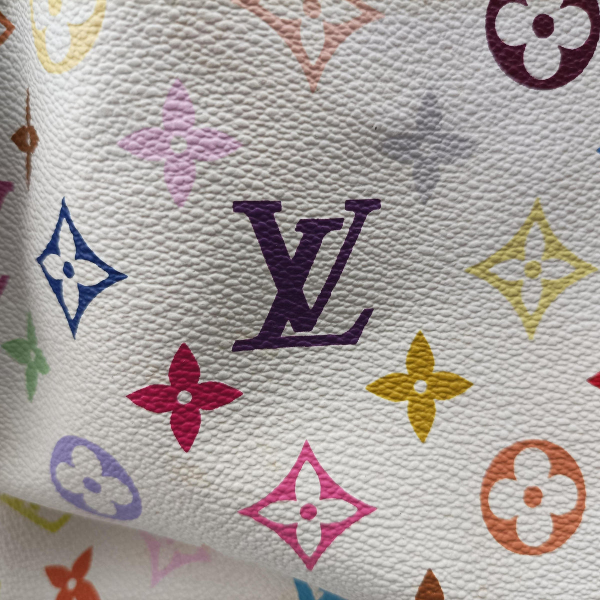 Secondhand Louis Vuitton Petit Noe white Monogram Multicolor M42229 shoulderbag | stylenewstar