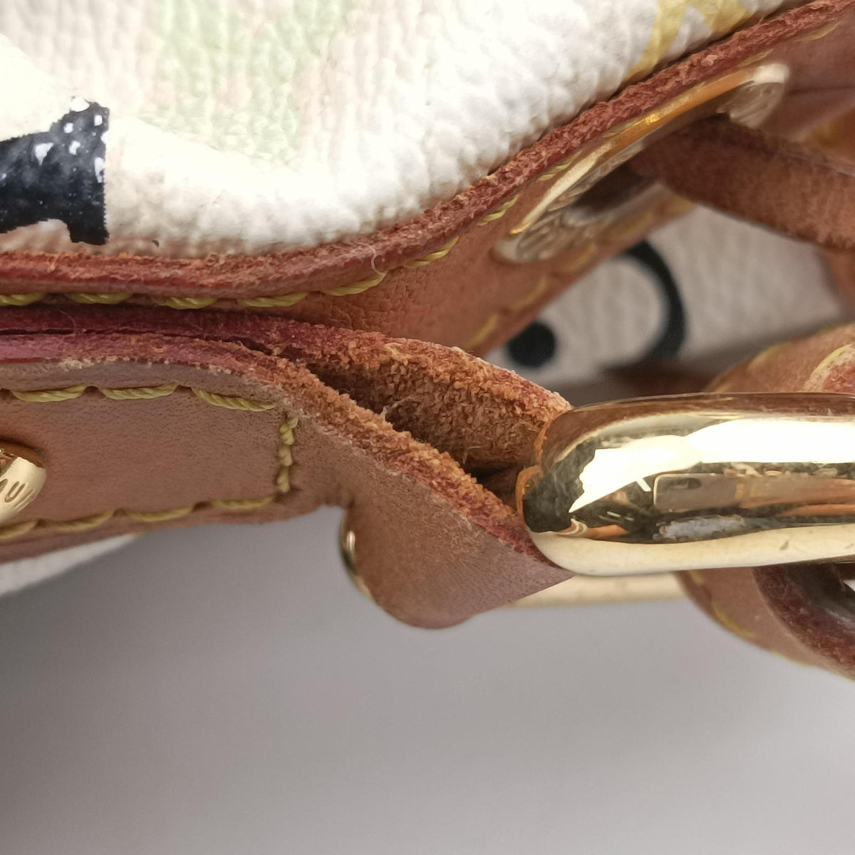 Secondhand Louis Vuitton Petit Noe white Monogram Multicolor M42229 shoulderbag | stylenewstar