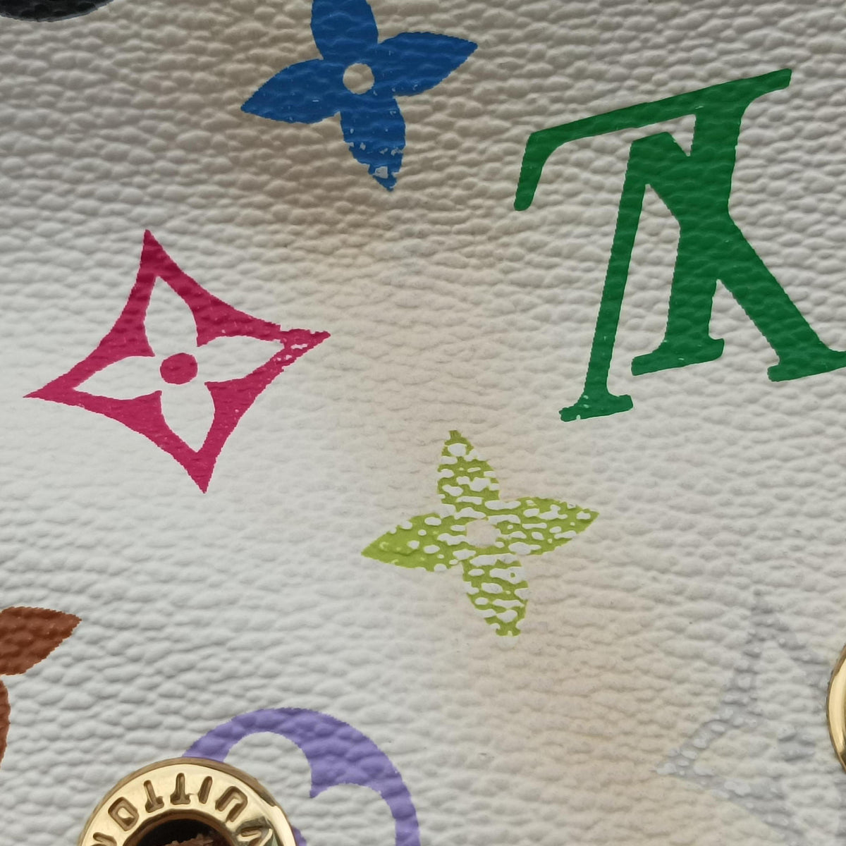 Secondhand Louis Vuitton Petit Noe white Monogram Multicolor M42229 shoulderbag | stylenewstar